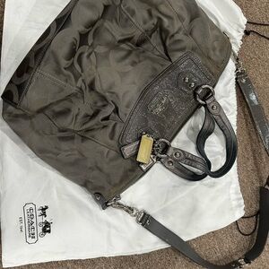 Coach Gray Tote Bag with Chic Designer